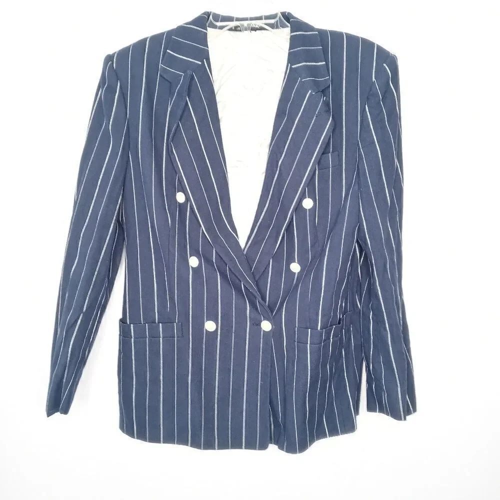 Burberry blue strip blazer